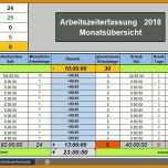 Erschwinglich Excel Zeiterfassung Vorlage 1482x589