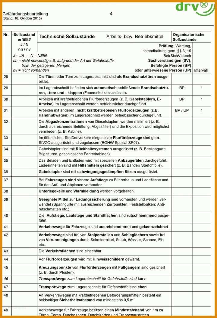 Tolle Gefährdungsbeurteilung Vorlage Pdf 960x1402