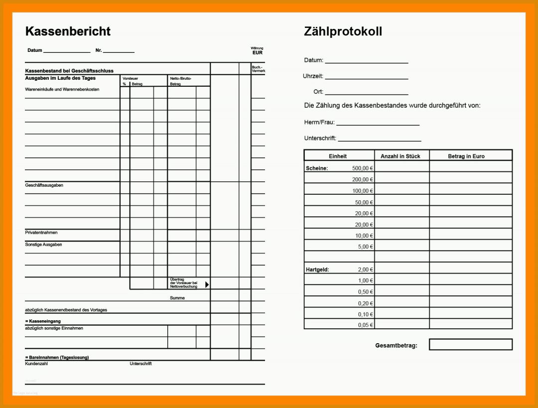 Ideal Kassenbuch Handschriftlich Vorlage 1620x1228