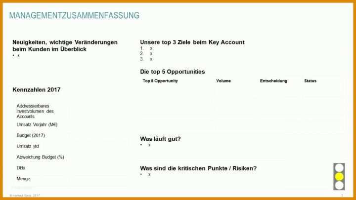 Key Account Plan Vorlage Kostenlos Werkzeuge