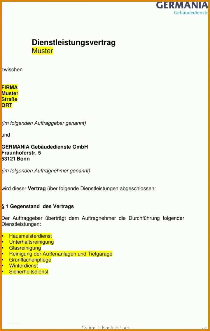 Exklusiv Kündigung Dienstleistungsvertrag Vorlage 1200x1889