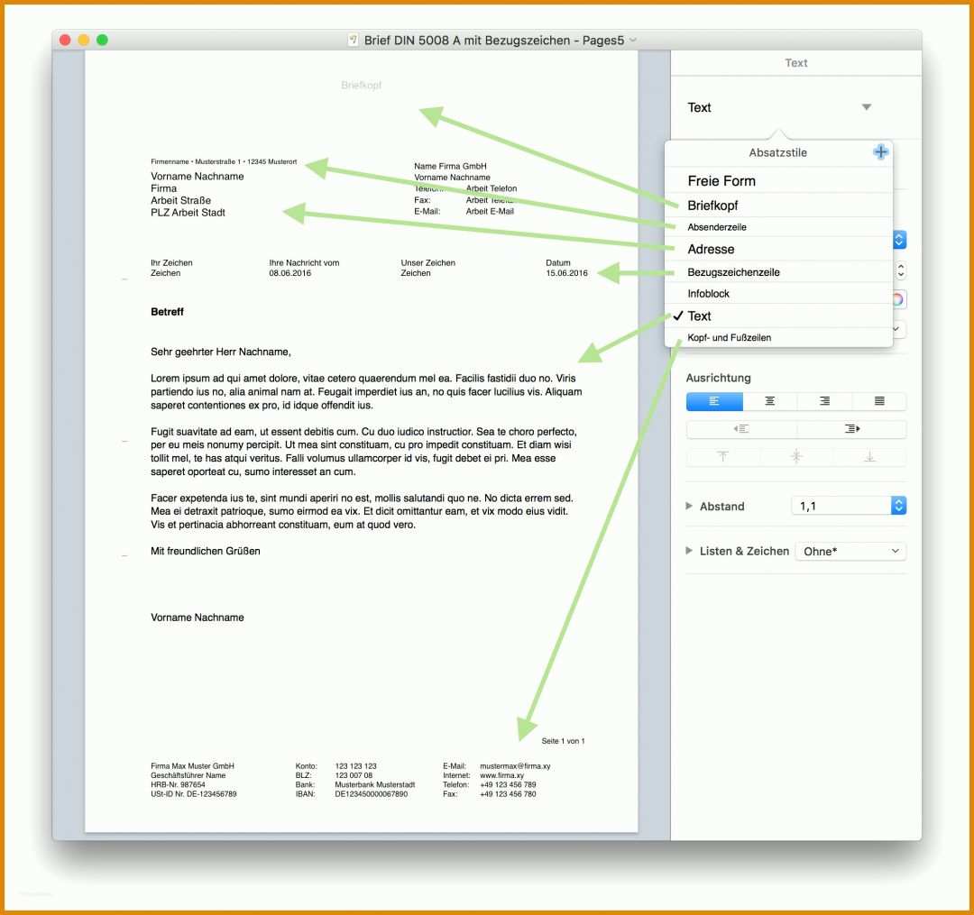 Perfekt Briefbogen Vorlage Indesign Din 5008 2096x1970