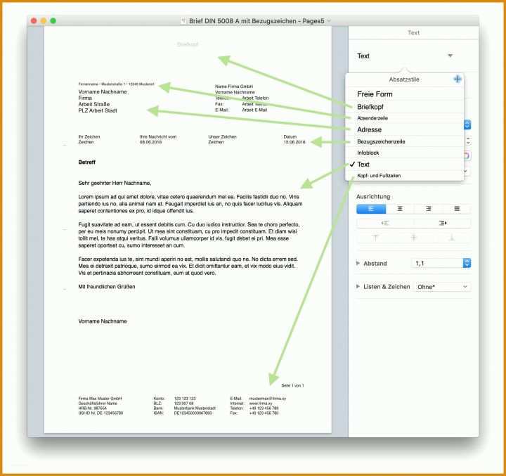 Rühren Briefbogen Vorlage Indesign Din 5008 2096x1970