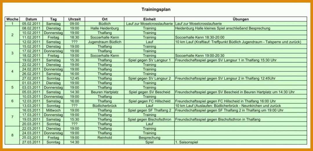 Limitierte Auflage Fußball Trainingsplan Vorlage 1200x580