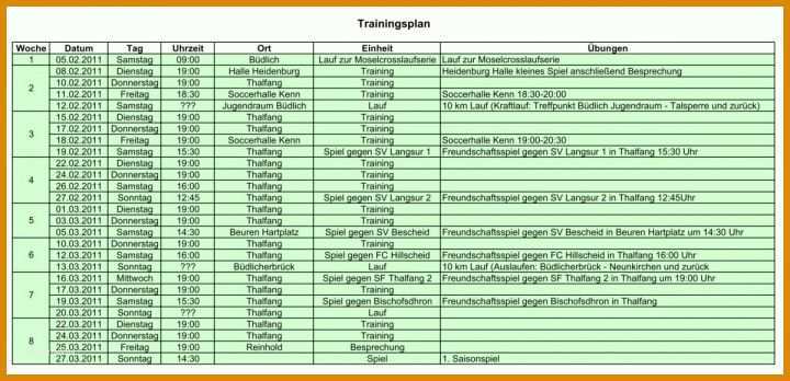 Fantastisch Fußball Trainingsplan Vorlage 1200x580