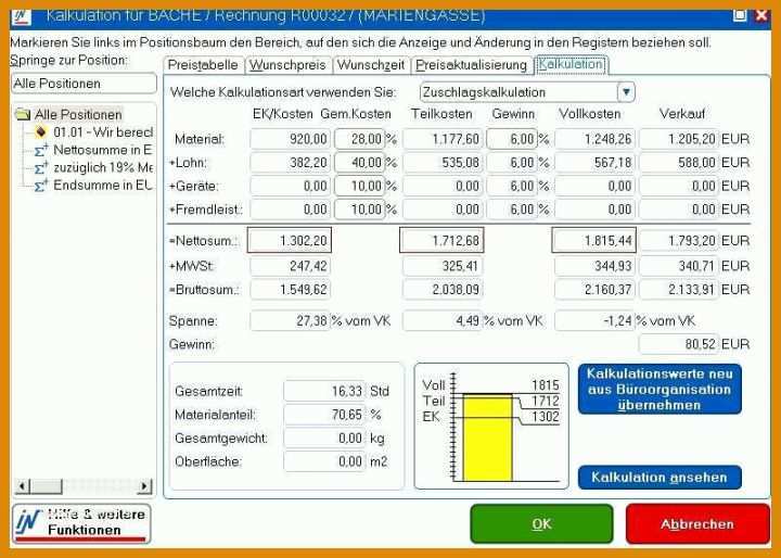 Beste Kalkulation Verkaufspreis Excel Vorlage 800x571