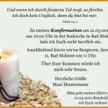 Erstaunlich Konfirmation Karte Vorlage 1163x825