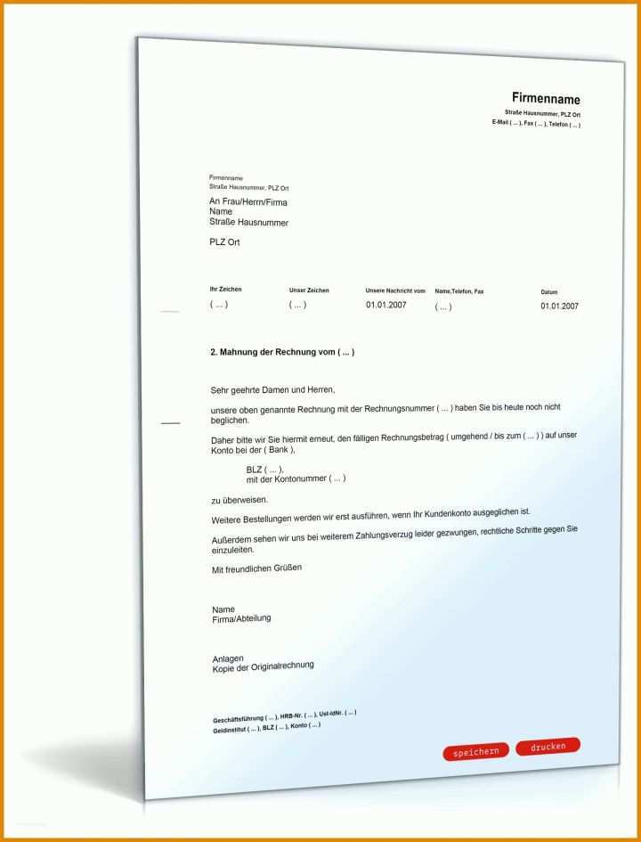 Überraschen Mahnung Erstellen Vorlagen 1600x2100