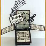 Wunderbar Pop Up Karte Happy Birthday Vorlage 736x978