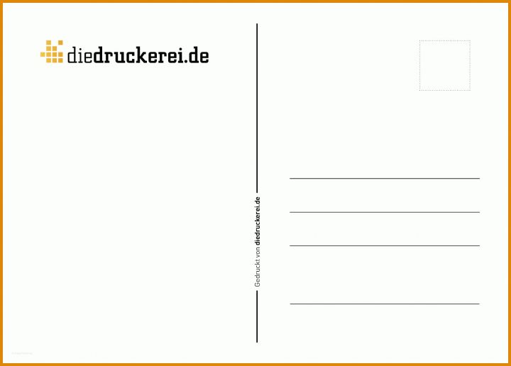 Postkarte Din Lang Vorlage Postkarten Vorlagen Rueckseite