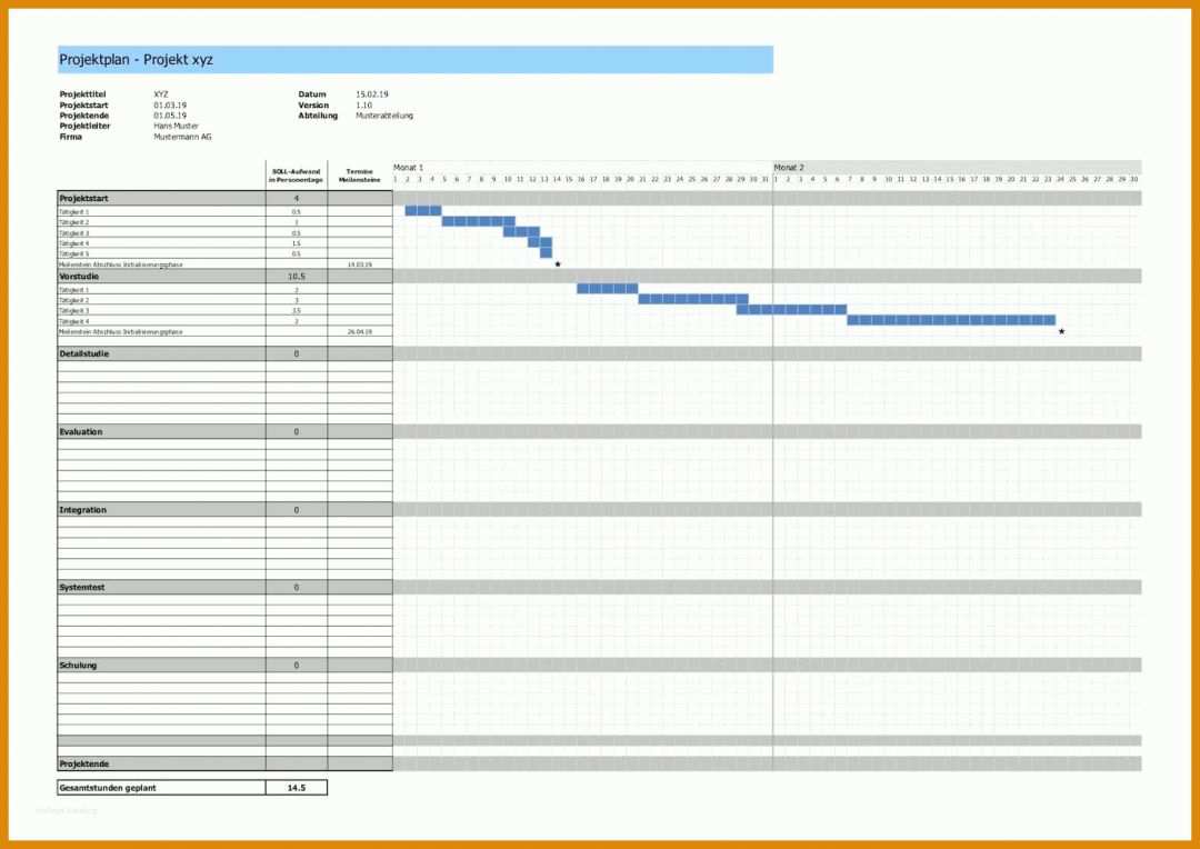 Rühren Projektplan Powerpoint Vorlage Kostenlos 1402x992