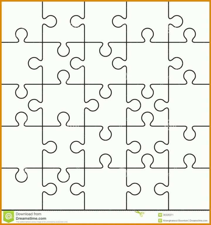 Bemerkenswert Puzzle Vorlage A4 Pdf 1300x1390