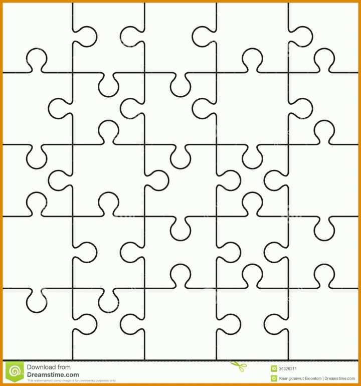 Bemerkenswert Puzzle Vorlage A4 Pdf 1300x1390