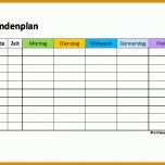 Rühren Stundenplan Vorlage Mit Uhrzeit 842x595