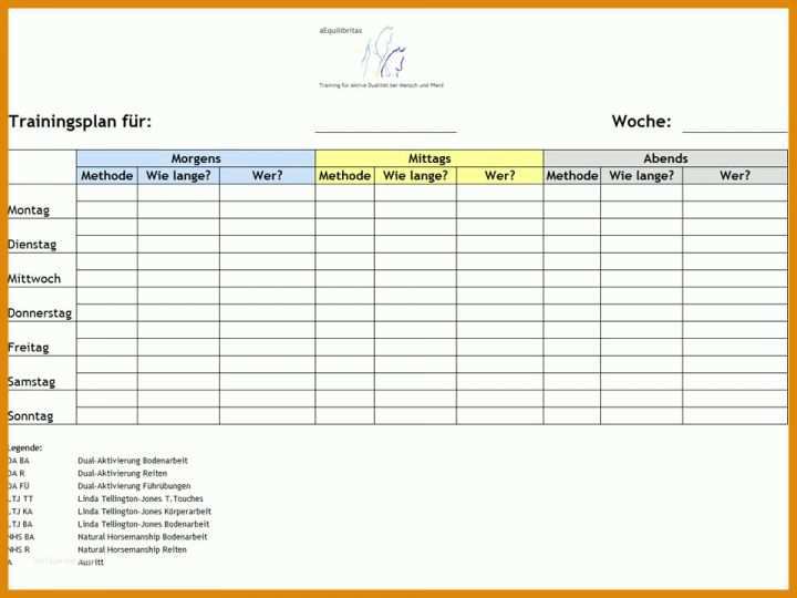 Spezialisiert Trainingsplan Erstellen Vorlage 960x720