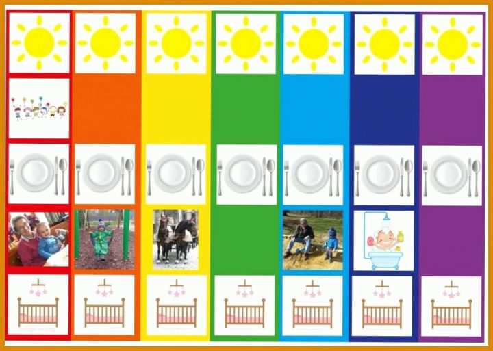 Hervorragend Wochenkalender Kinder Vorlage 1024x730
