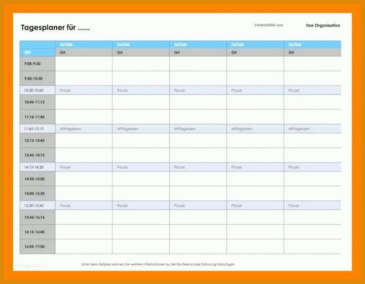 Wochenplan Vorlage Excel 7 Wochenplan Excel Vorlage