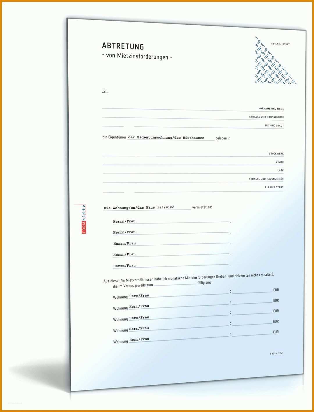 Spezialisiert Abtretungserklärung Vorlage 1600x2100