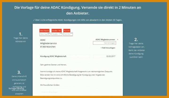 Adac Kündigen Vorlage Adac Kuendigen Vorlage