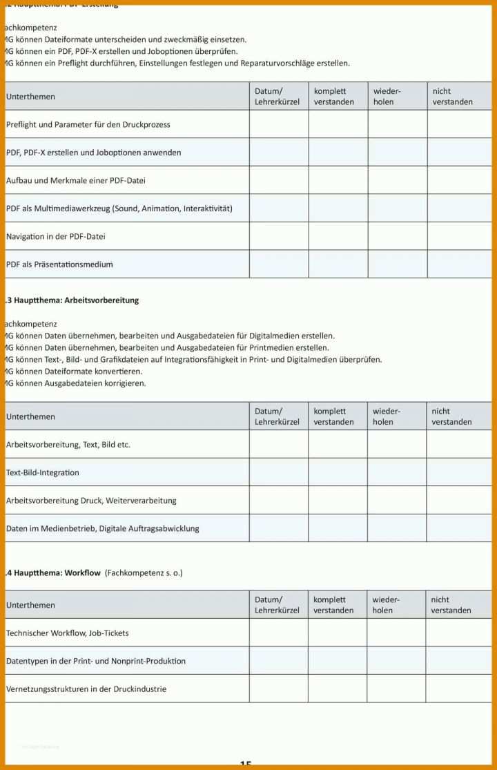 Arbeitsplan Vorlage Pdf 15 Arbeitsplan Vorlage Pdf