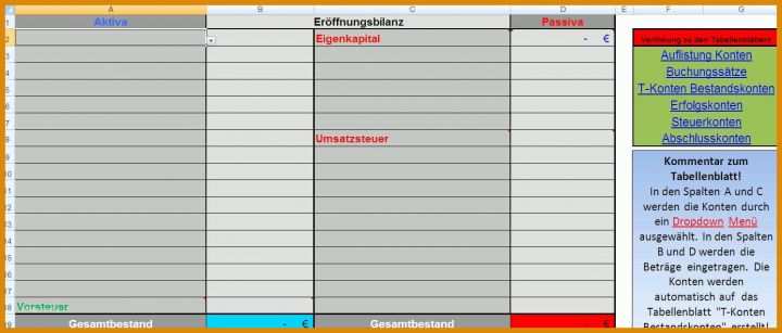 Überraschen Buchführung Vorlage Excel 1491x636