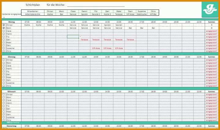 Beeindruckend Dienstplan Vorlage Pflege 1304x771