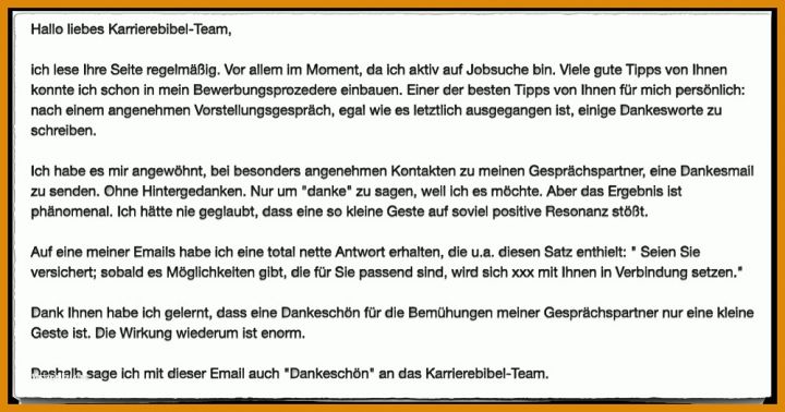 Ungewöhnlich Feedback Nach Vorstellungsgespräch Vorlage 1000x525