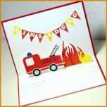 Perfekt Feuerwehrauto Basteln Vorlage 1050x1049