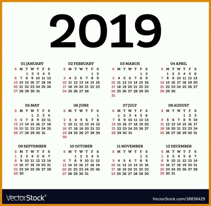 Beeindruckend Fotokalender 2019 Vorlage 1000x978