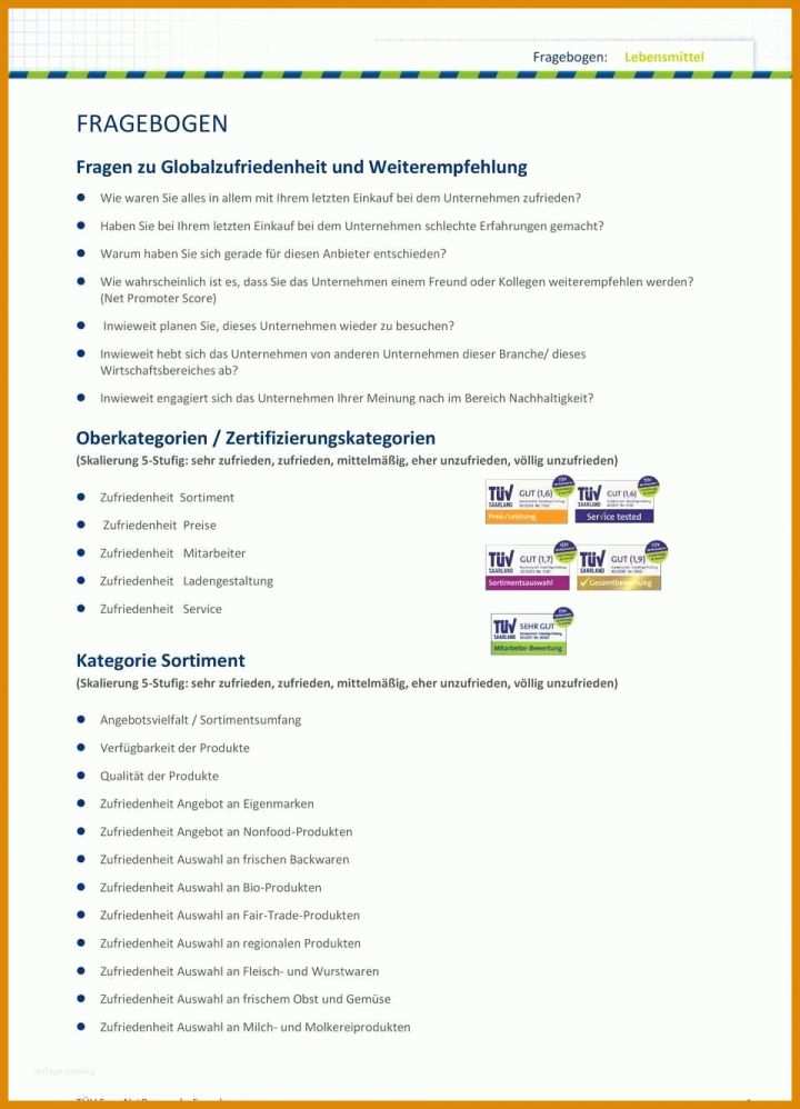 Ausnahmsweise Fragebogen Kundenzufriedenheit Vorlage 960x1331