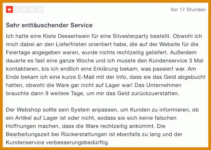 Größte Gute Antwort Auf Negative Bewertung Vorlage 770x550