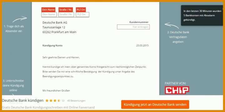 Unglaublich Kontokündigung Vorlage 1130x566