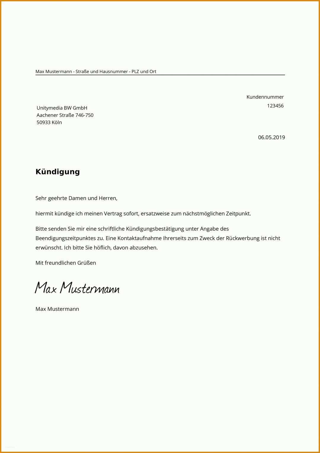 Staffelung Kündigung Vorlage Unitymedia 2480x3508