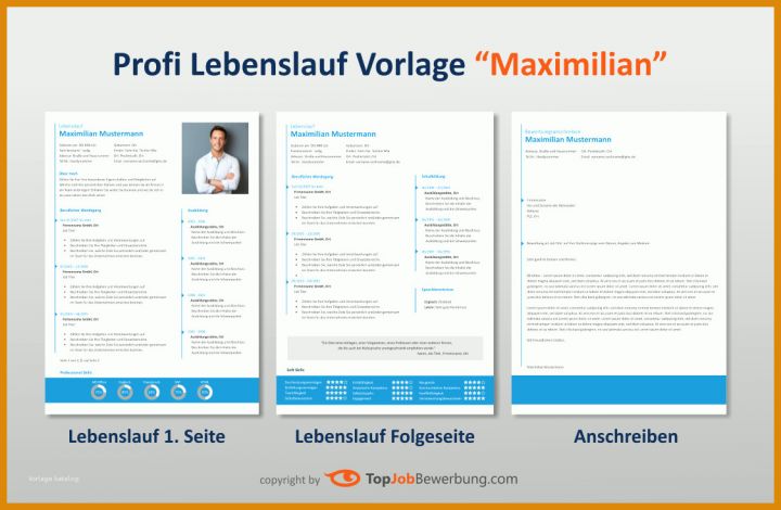 Neue Version Lebenslauf Design Vorlage 1125x735