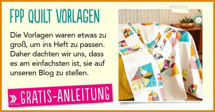 Quilt Vorlagen Gratis Anleitung Patchwork Decke Simply Kreativ 0317