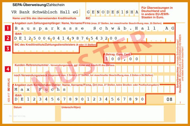 Unvergesslich überweisungsträger Vorlage 850x567