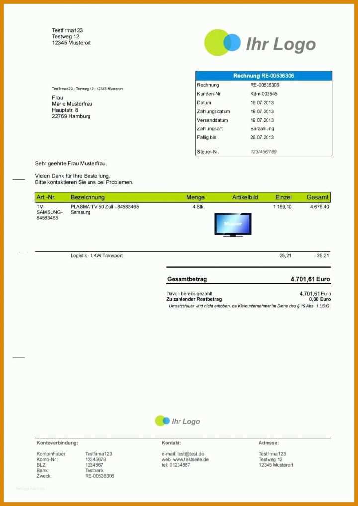 Vorlage Rechnung Kleinunternehmer Openoffice 15 Vorlage Rechnung Kleinunternehmer Openoffice