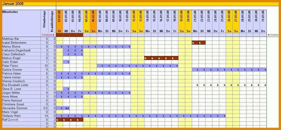 Erschwinglich Download Urlaubsplaner Excel Vorlage 1241x574