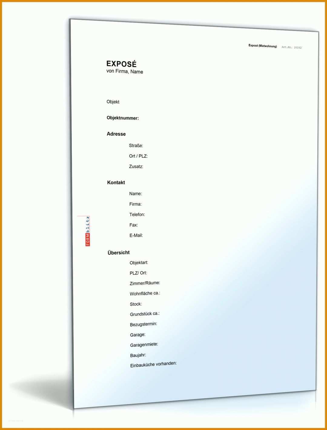 Schockierend Expose Vorlage 1600x2100