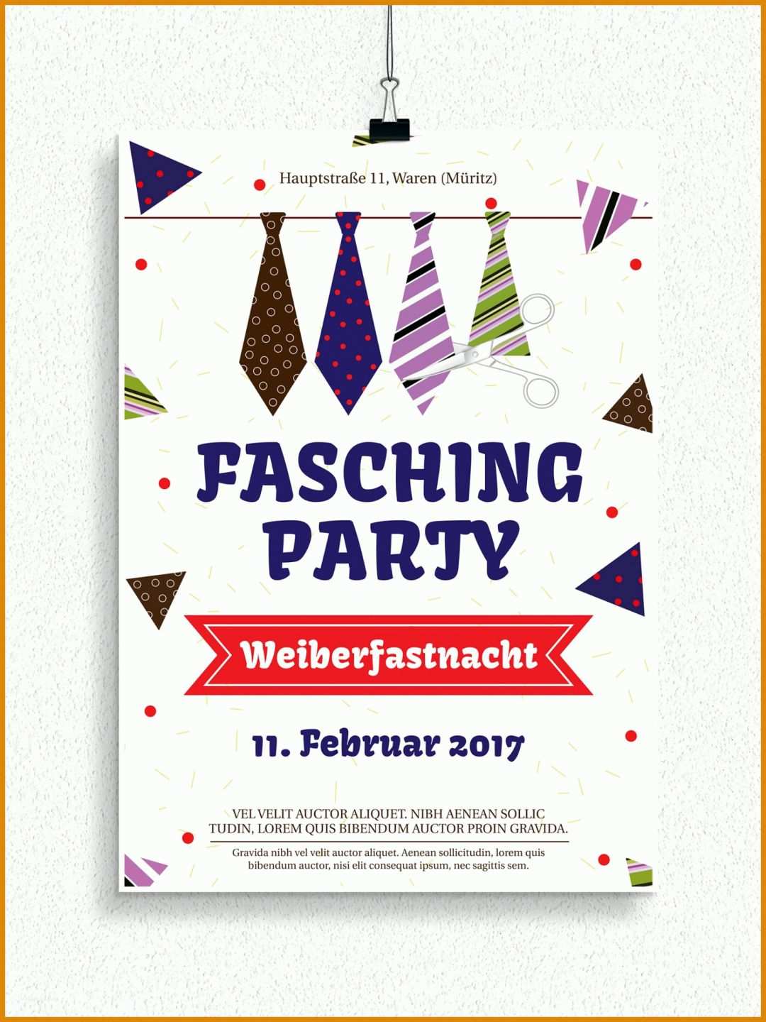 Bemerkenswert Fasching Flyer Vorlagen Kostenlos 1500x2000