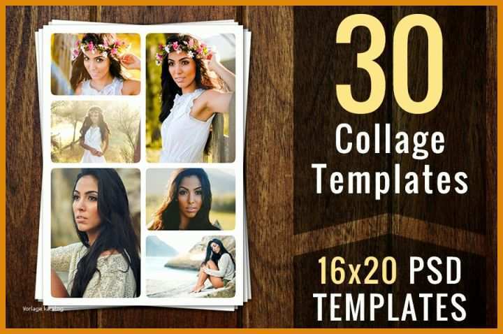 Kreativ Fotocollage Photoshop Vorlage 900x598