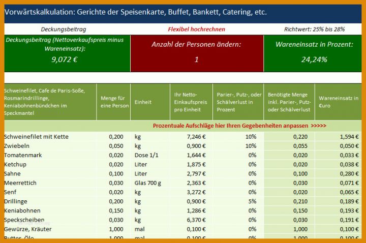 Fabelhaft Kalkulation Verkaufspreis Excel Vorlage 832x552