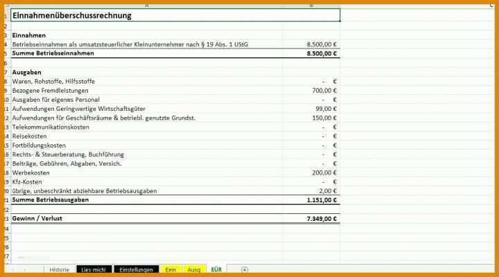 Schockierend Kleingewerbe Rechnung Vorlage 1146x637