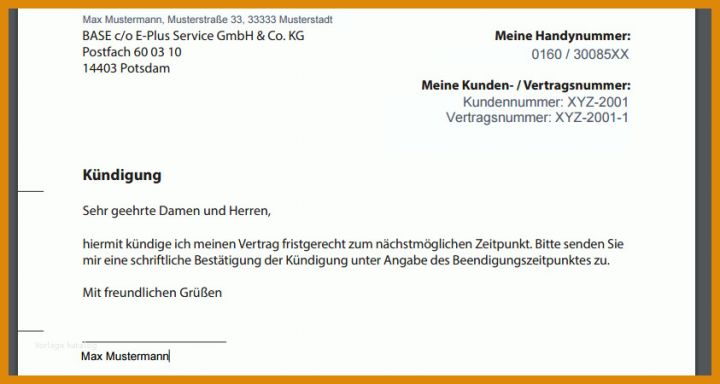 Unglaublich Mobilcom Vertrag Kündigen Vorlage Kostenlos 843x450