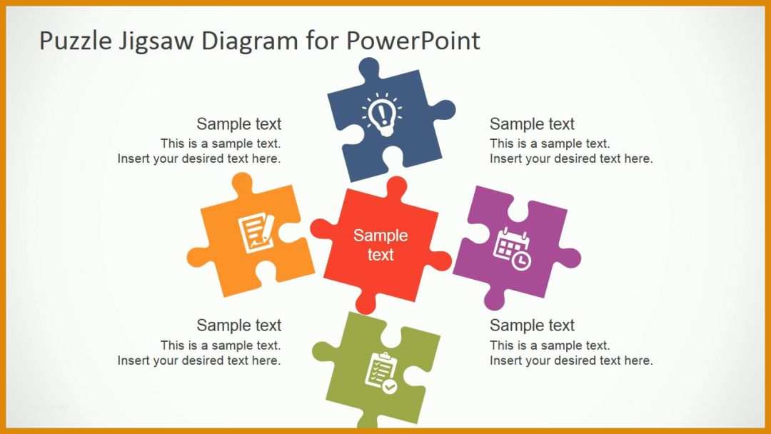 Angepasst Powerpoint Puzzle Vorlage 1280x720