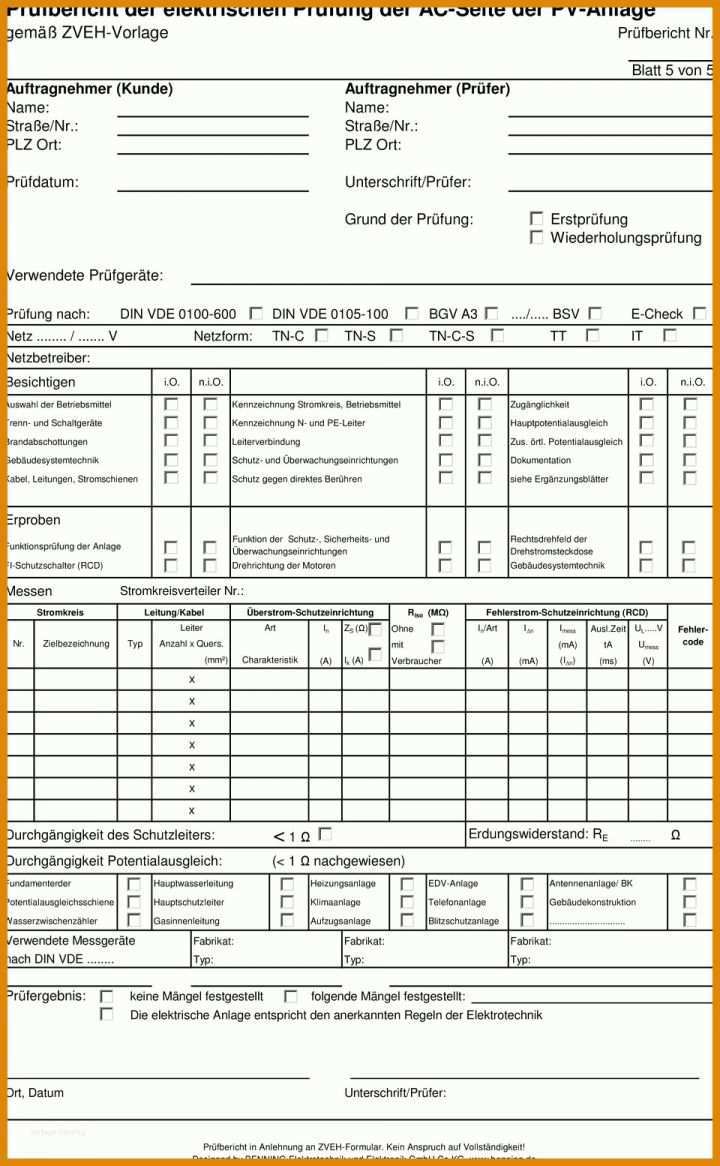 Empfohlen Prüfprotokoll Vde 0113 Vorlage 960x1554