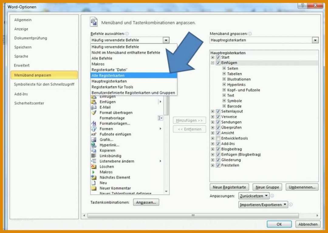 Exklusiv Register Vorlage Word 1125x800