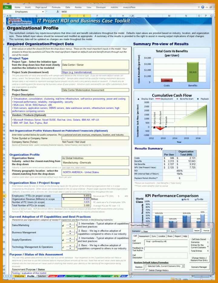 Außergewöhnlich Roi Excel Vorlage 750x975