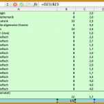 Perfekt Bachelornote Berechnen Excel Vorlage 1124x730