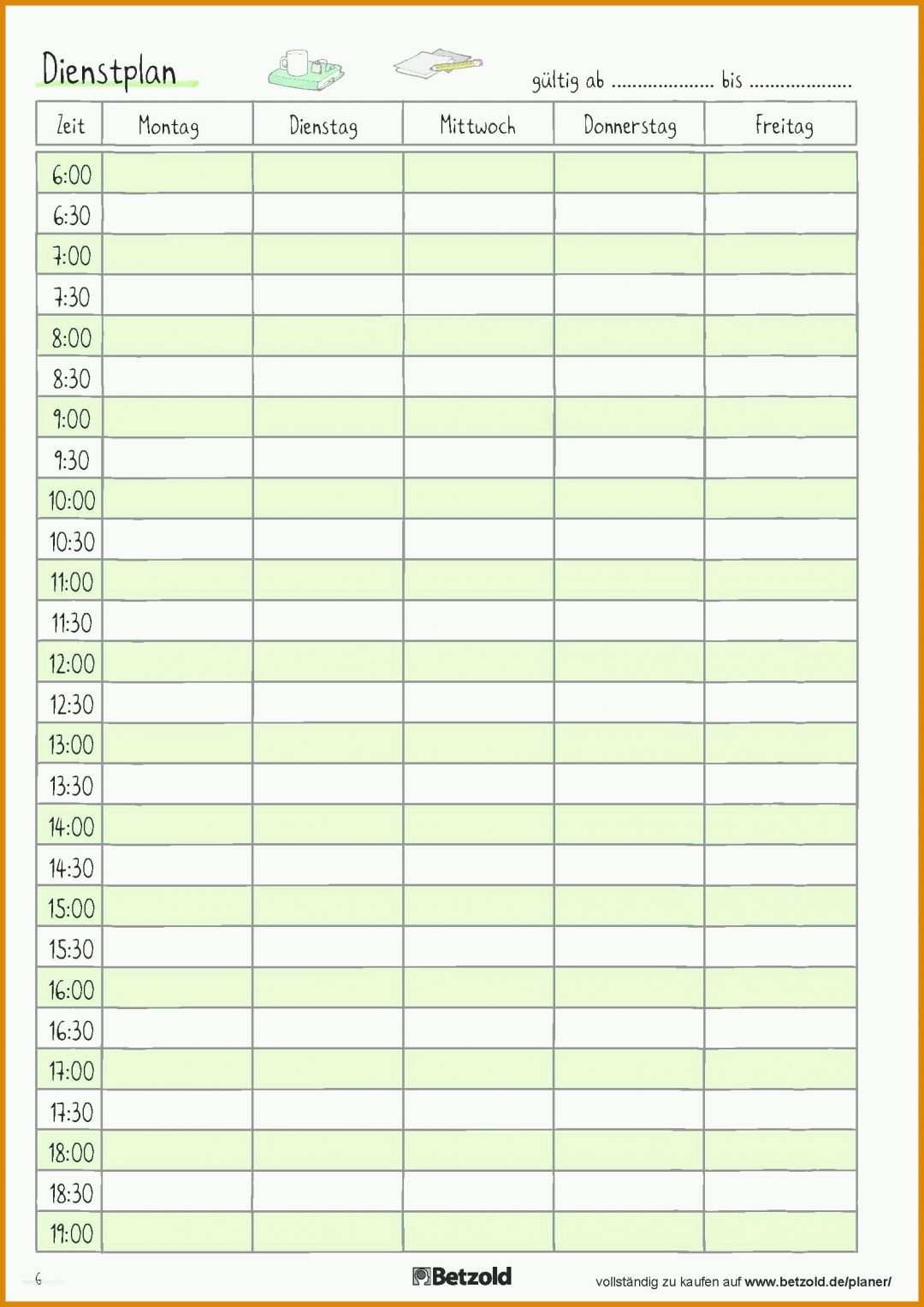 Angepasst Dienstplan Vorlage Monat 1654x2339